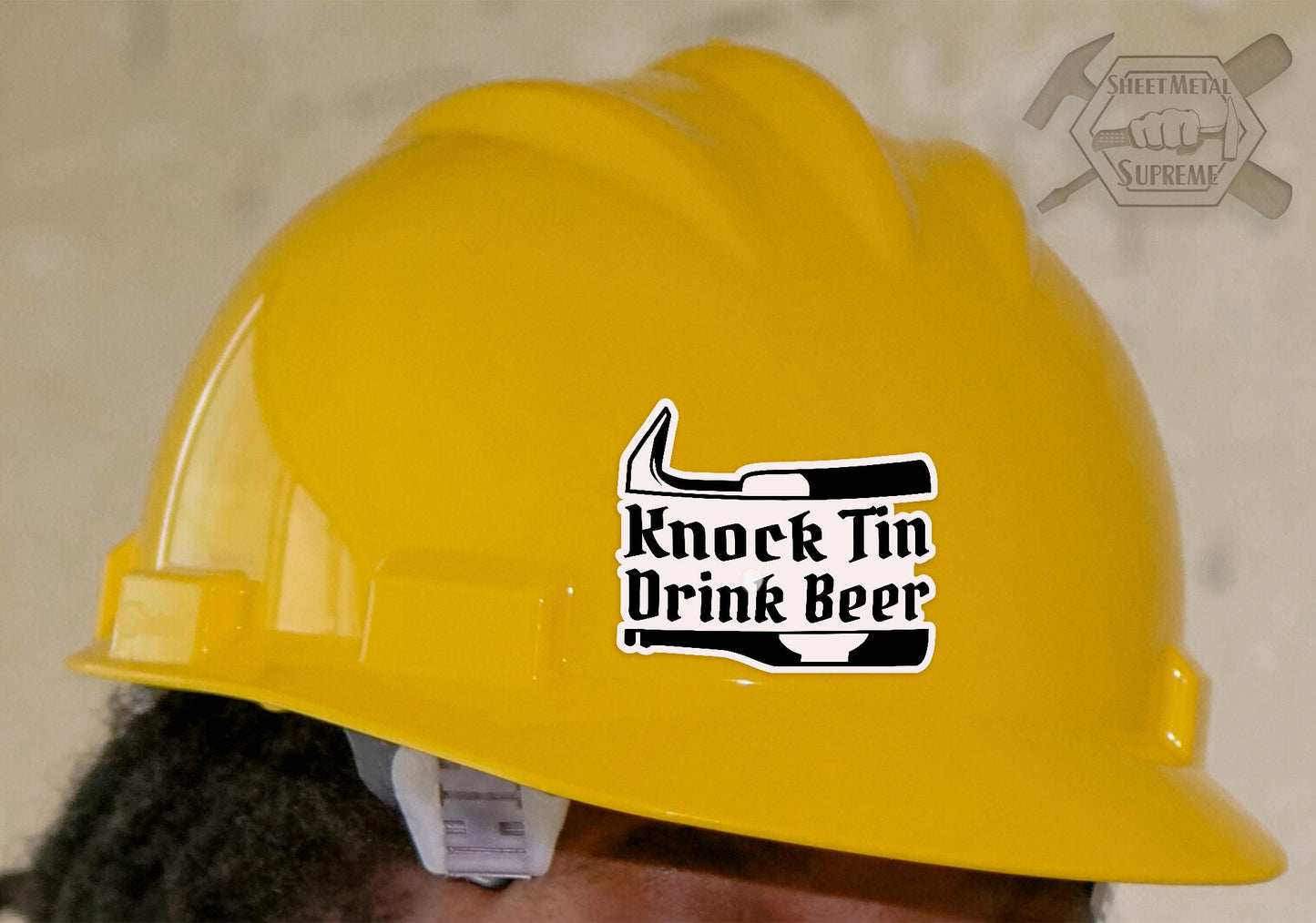 Knock Tin Drink Beer (Sticker)